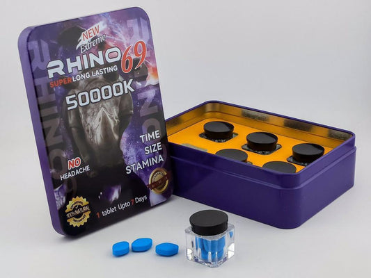 RHINO 69 50000K Blue Male Enhancement Pills – 100% Genuine