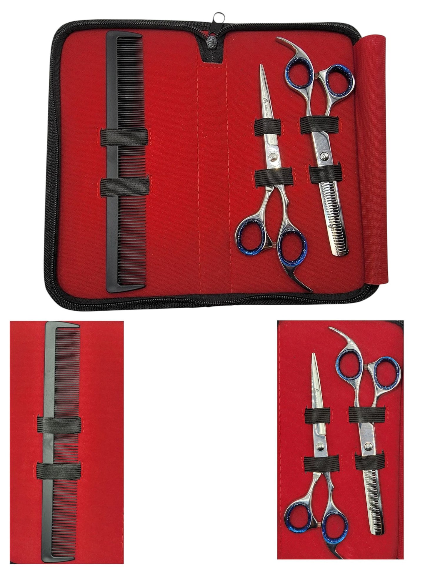 Barber Scissor Combo – 2 Scissors & 1 Comb | Hair Styling Essentials